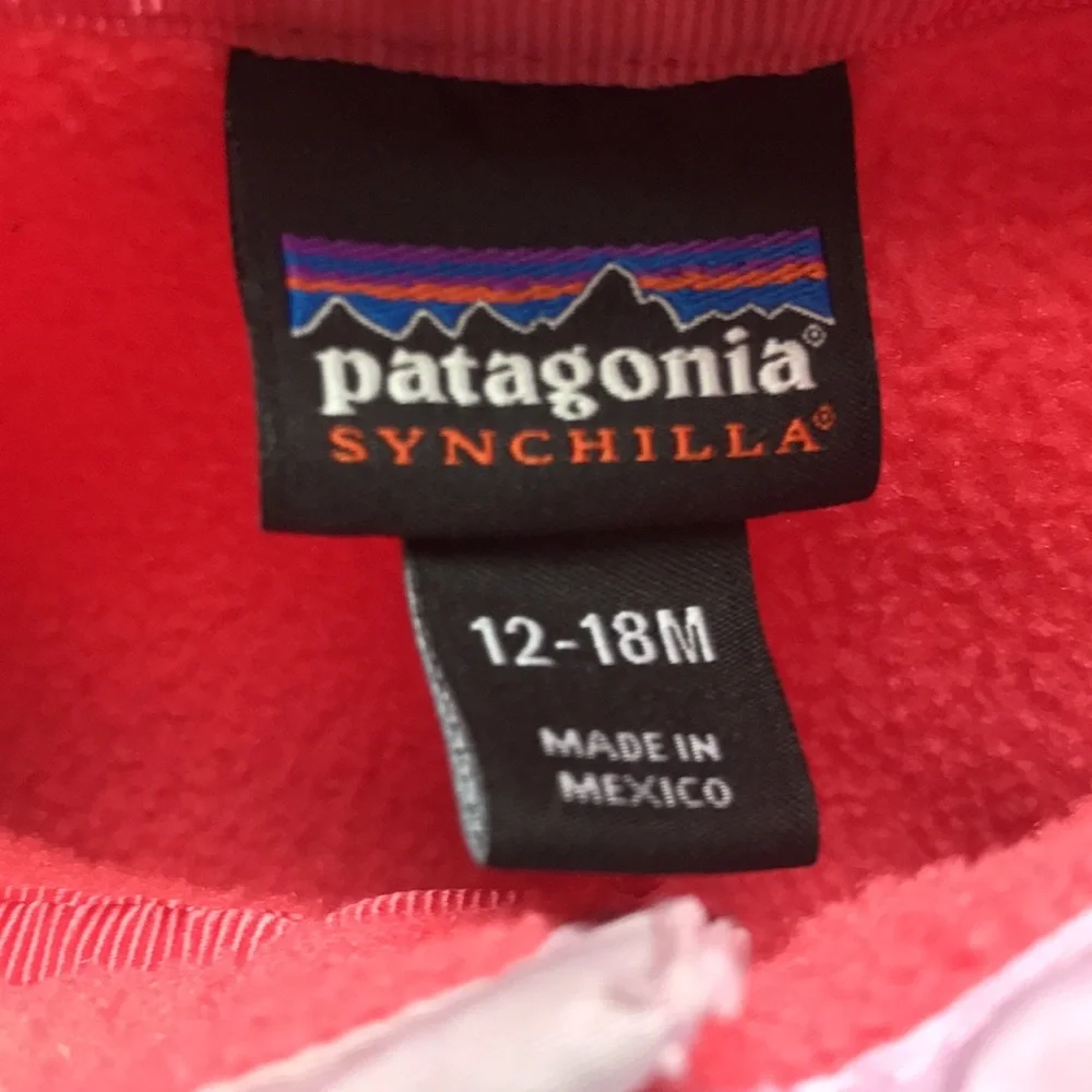 Patagonia Fleece Pullover (size 12-18m)